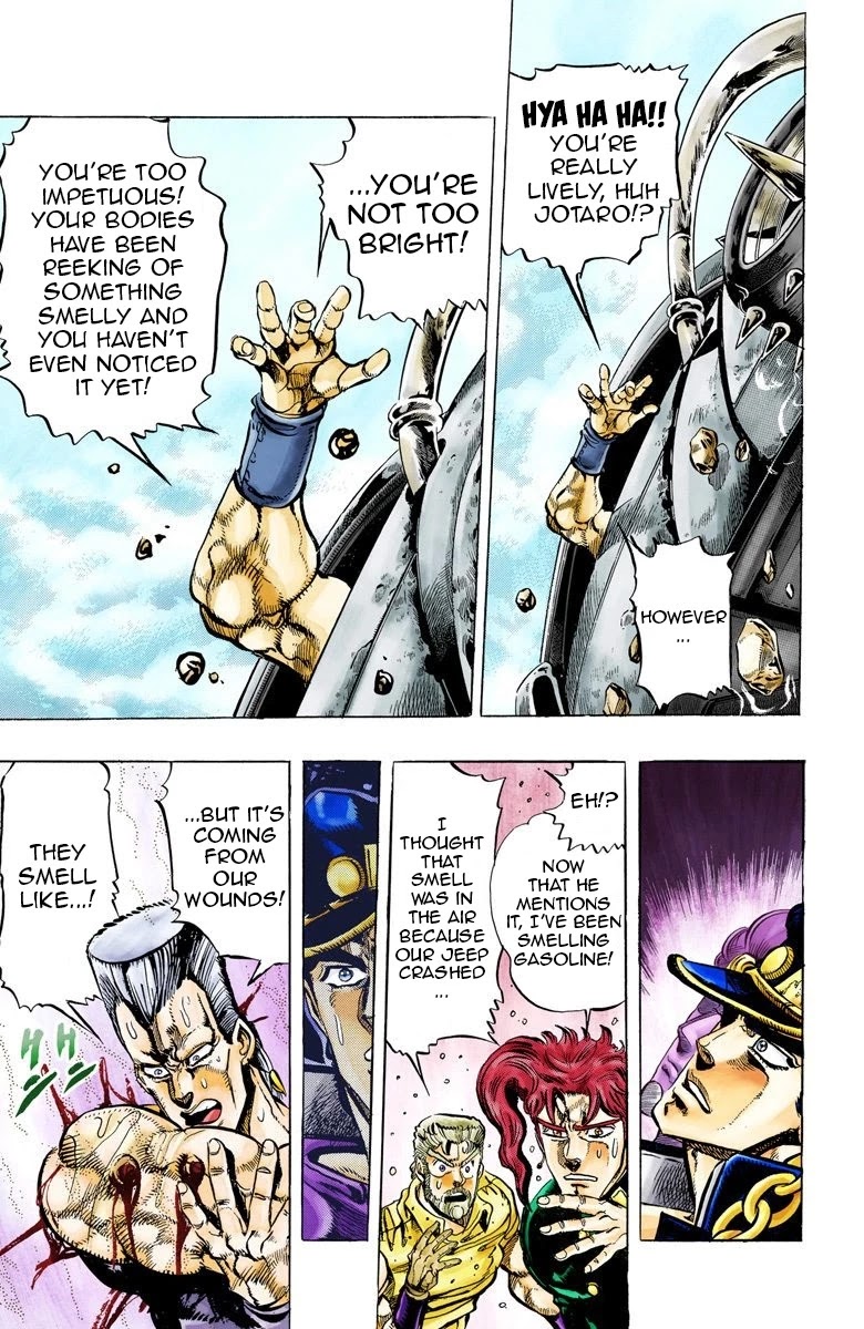 JoJo's Bizarre Adventure Part 3 - Stardust Crusaders (Official Colored) Chapter 40 page 14 - Chapter 40: Wheel of Fortune Part 4