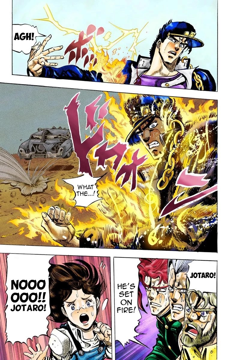 JoJo's Bizarre Adventure Part 3 - Stardust Crusaders (Official Colored) Chapter 40 page 16 - Chapter 40: Wheel of Fortune Part 4