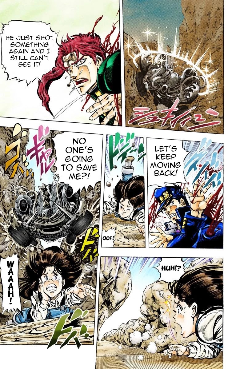 JoJo's Bizarre Adventure Part 3 - Stardust Crusaders (Official Colored) Chapter 40 page 8 - Chapter 40: Wheel of Fortune Part 4