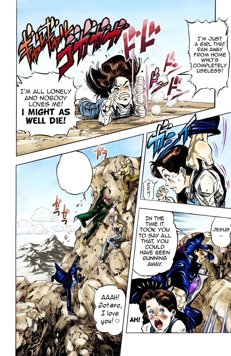 JoJo's Bizarre Adventure Part 3 - Stardust Crusaders (Official Colored) Chapter 40 page 9 - Chapter 40: Wheel of Fortune Part 4