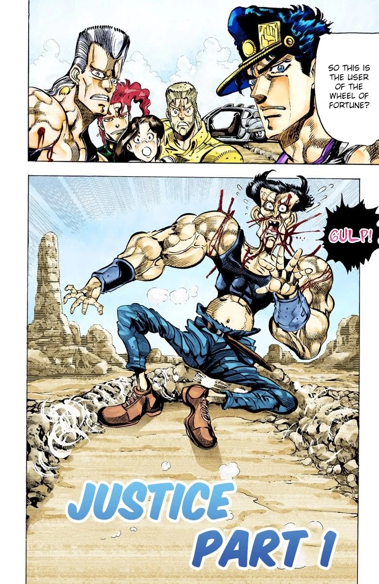 JoJo's Bizarre Adventure Part 3 - Stardust Crusaders (Official Colored) Chapter 41 page 1 - Chapter 41: Justice Part 1