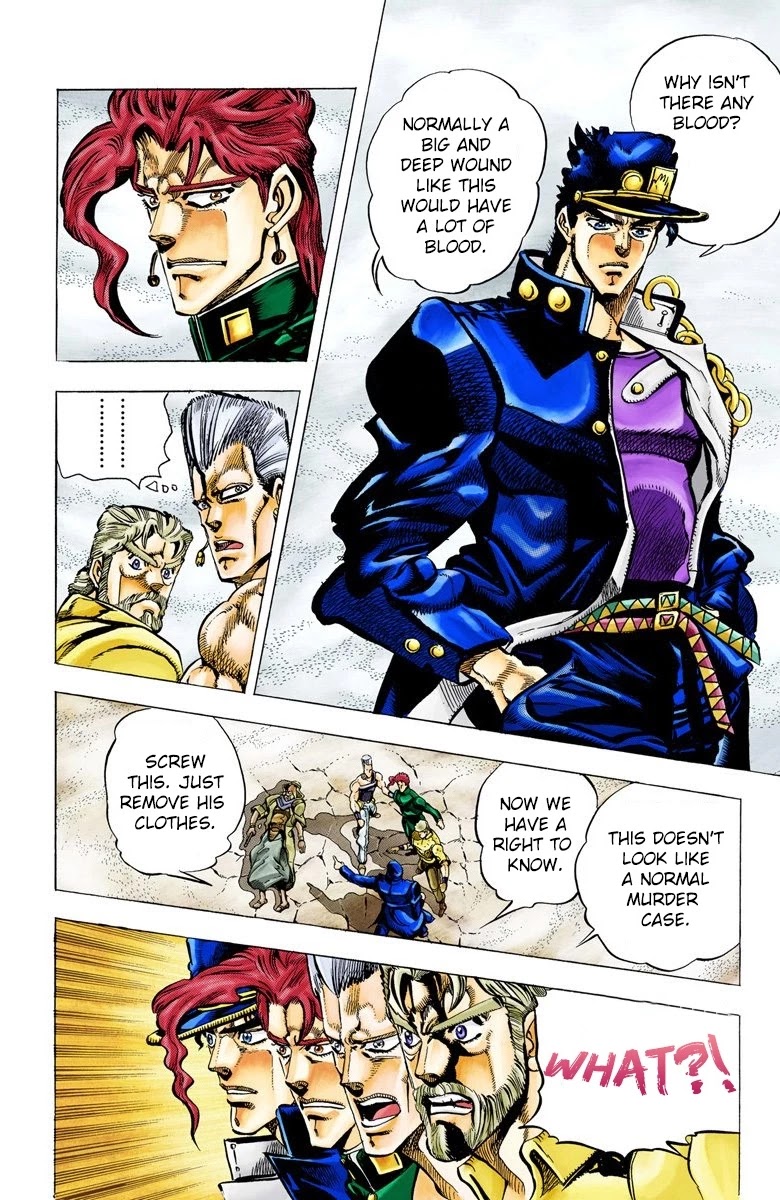 JoJo's Bizarre Adventure Part 3 - Stardust Crusaders (Official Colored) Chapter 42 page 13 - Chapter 42: Justice Part 2