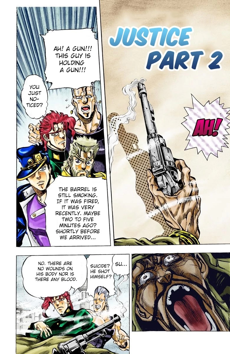 JoJo's Bizarre Adventure Part 3 - Stardust Crusaders (Official Colored) Chapter 42 page 3 - Chapter 42: Justice Part 2