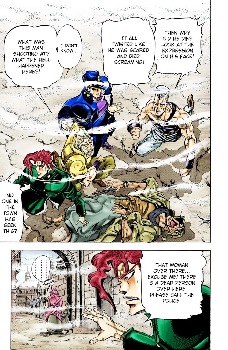 JoJo's Bizarre Adventure Part 3 - Stardust Crusaders (Official Colored) Chapter 42 page 4 - Chapter 42: Justice Part 2