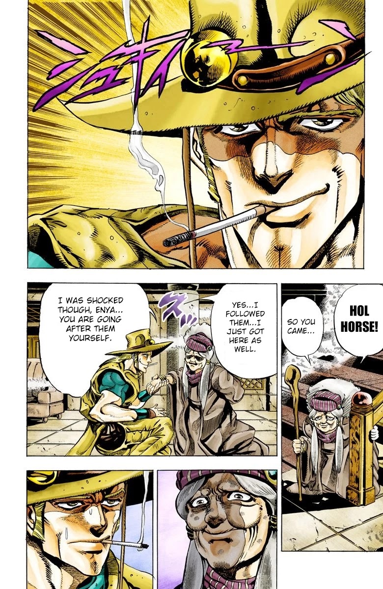 JoJo's Bizarre Adventure Part 3 - Stardust Crusaders (Official Colored) Chapter 43 page 8 - Chapter 43: Justice Part 3
