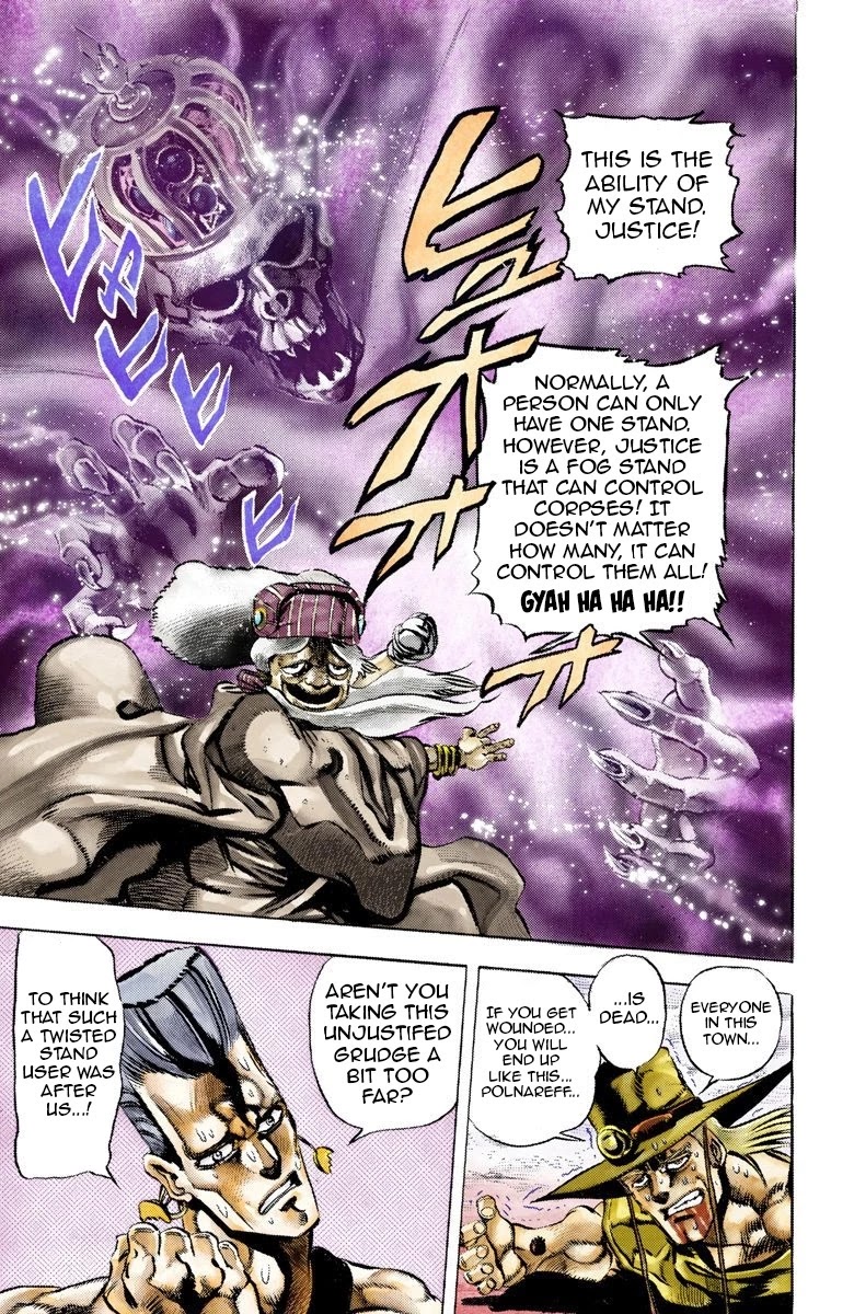 JoJo's Bizarre Adventure Part 3 - Stardust Crusaders (Official Colored) Chapter 44 page 20 - Chapter 44: Justice Part 4