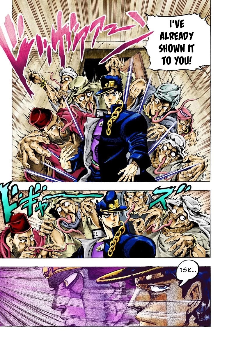 JoJo's Bizarre Adventure Part 3 - Stardust Crusaders (Official Colored) Chapter 46 page 9 - Chapter 46: Justice Part 6