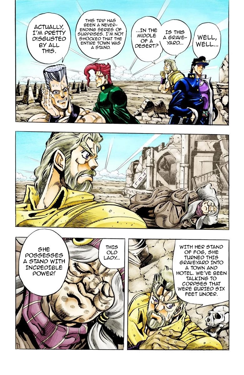 JoJo's Bizarre Adventure Part 3 - Stardust Crusaders (Official Colored) Chapter 47 page 4 - Chapter 47: Lovers Part 1
