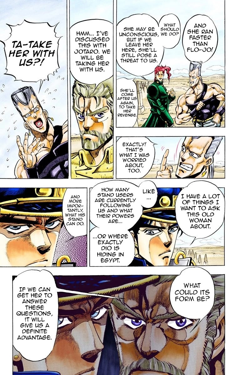 JoJo's Bizarre Adventure Part 3 - Stardust Crusaders (Official Colored) Chapter 47 page 5 - Chapter 47: Lovers Part 1