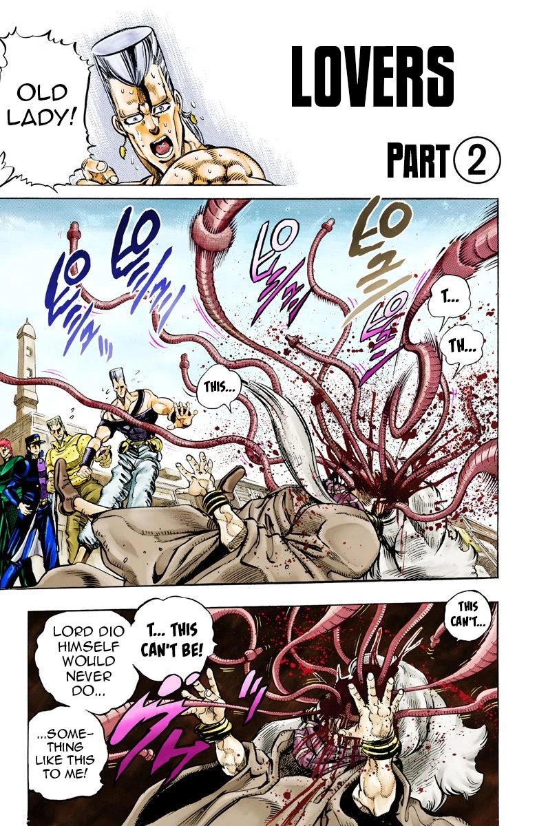 JoJo's Bizarre Adventure Part 3 - Stardust Crusaders (Official Colored) Chapter 48 page 1 - Chapter 48: Lovers Part 2