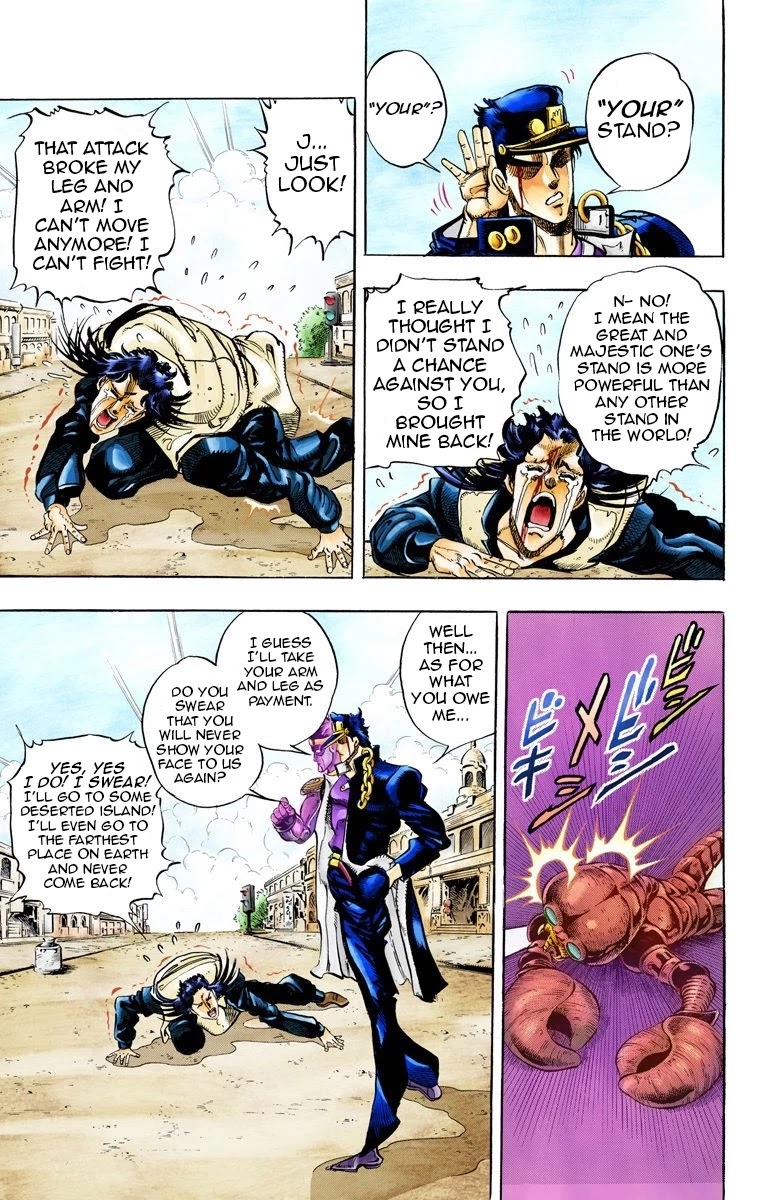 JoJo's Bizarre Adventure Part 3 - Stardust Crusaders (Official Colored) Chapter 52 page 9 - Chapter 52: Lovers Part 6