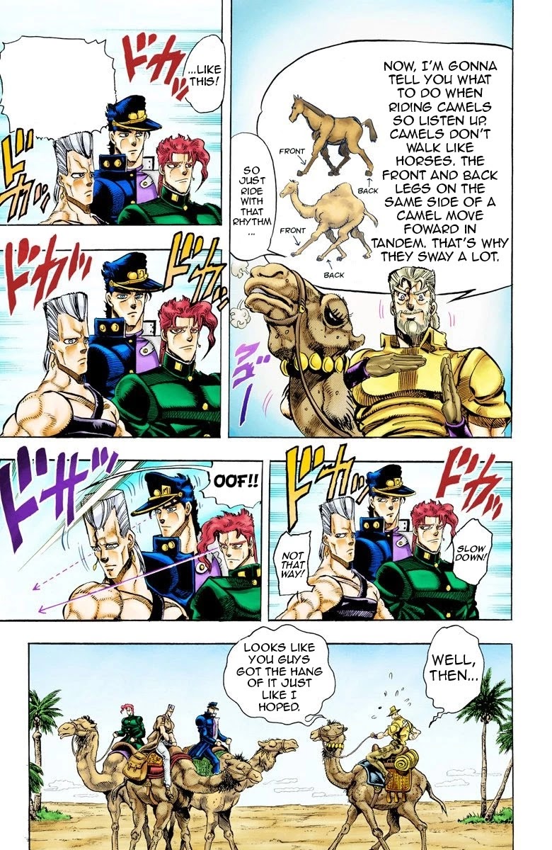 JoJo's Bizarre Adventure Part 3 - Stardust Crusaders (Official Colored) Chapter 53 page 10 - Chapter 53: The Sun Part 1