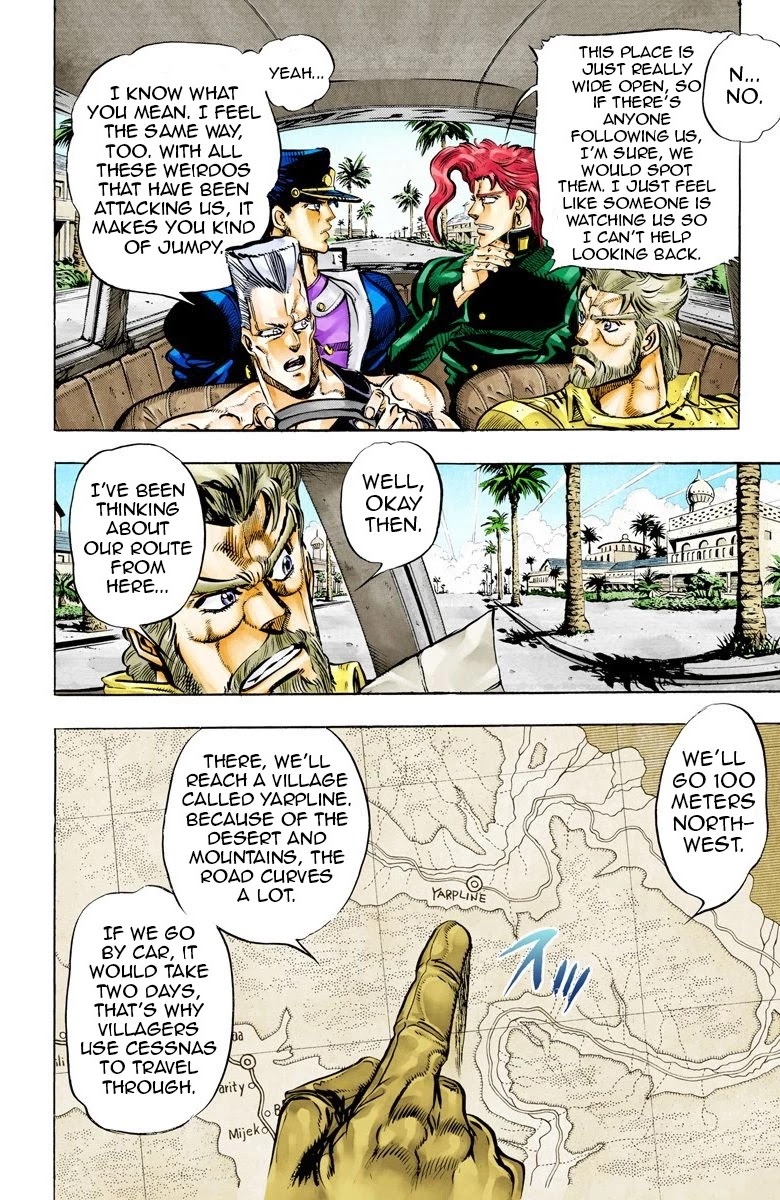 JoJo's Bizarre Adventure Part 3 - Stardust Crusaders (Official Colored) Chapter 53 page 3 - Chapter 53: The Sun Part 1