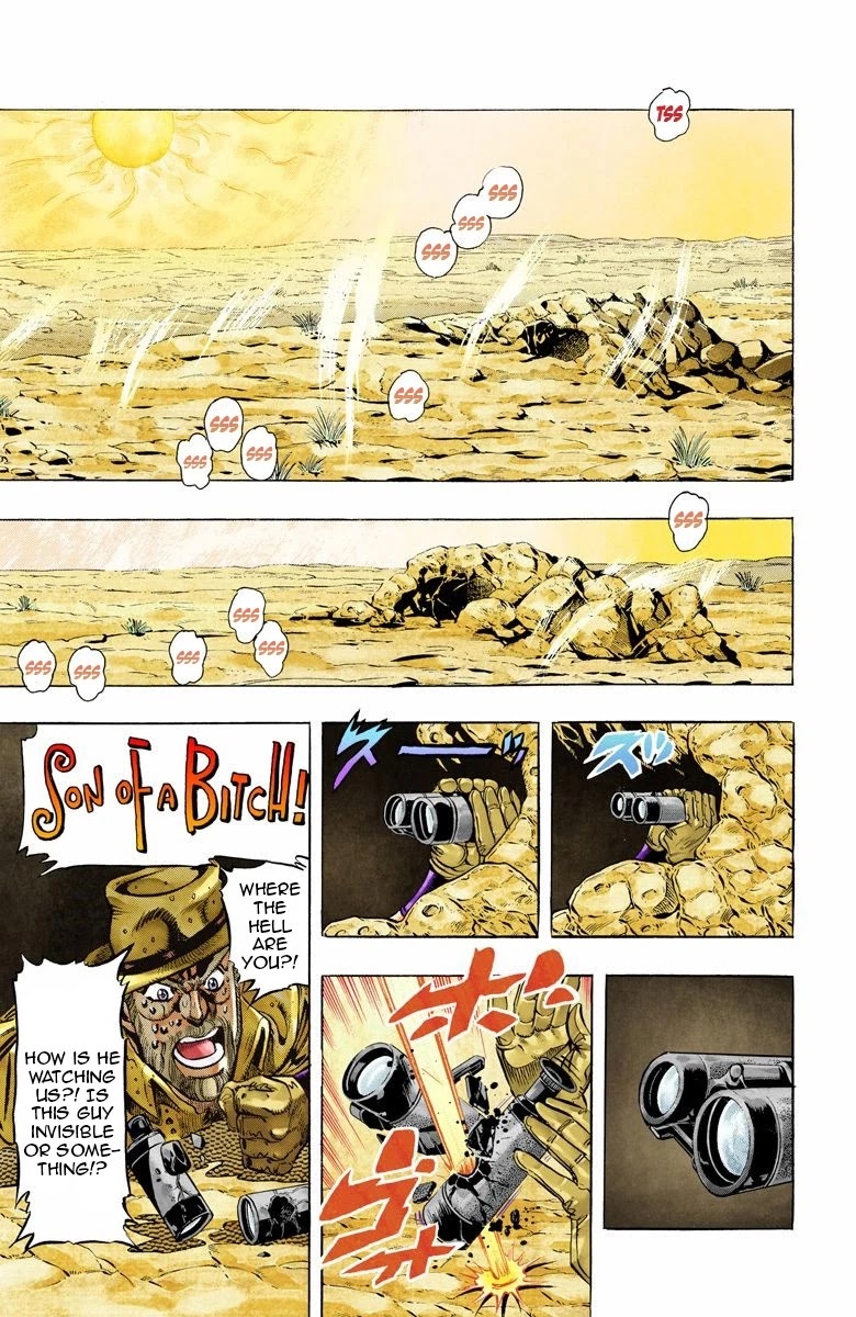JoJo's Bizarre Adventure Part 3 - Stardust Crusaders (Official Colored) Chapter 54 page 11 - Chapter 54: The Sun Part 2