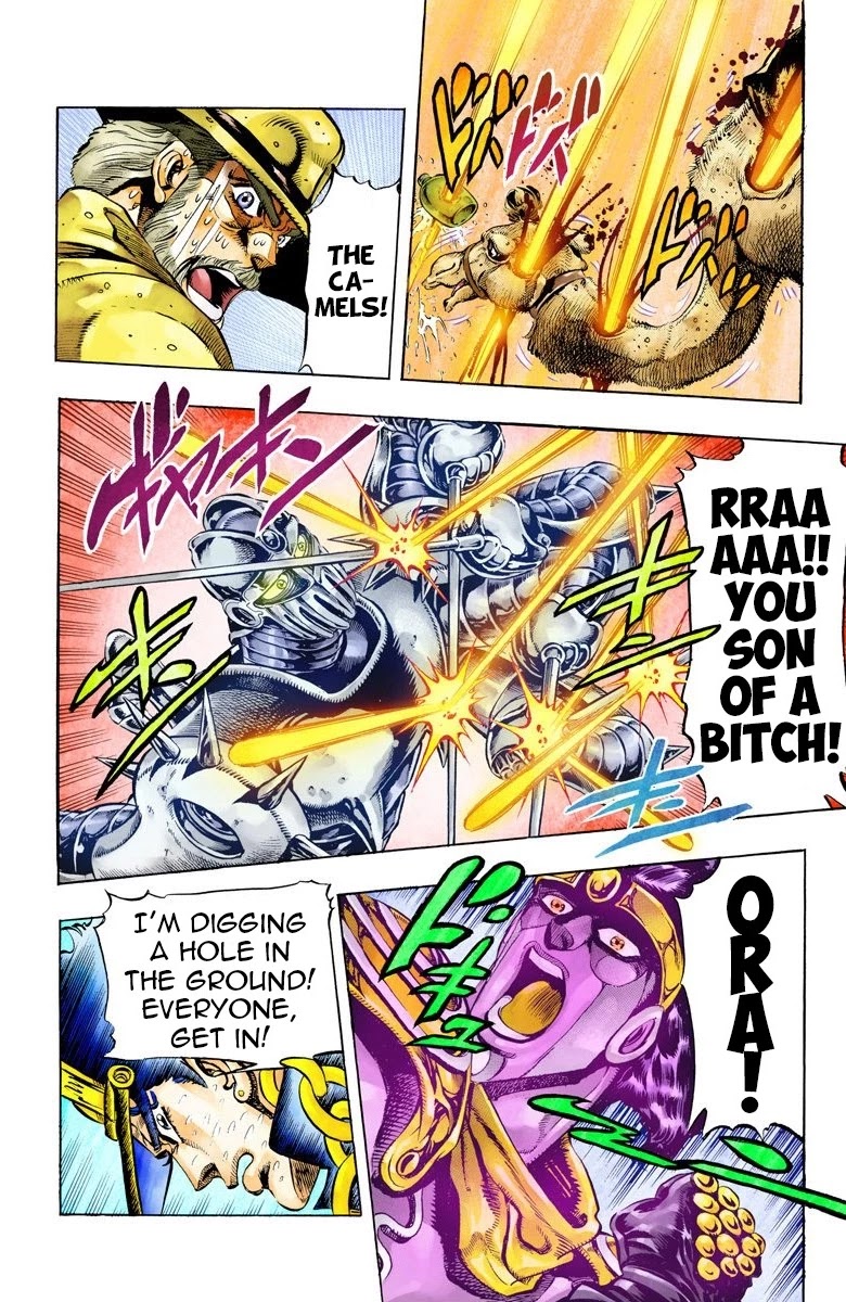 JoJo's Bizarre Adventure Part 3 - Stardust Crusaders (Official Colored) Chapter 54 page 8 - Chapter 54: The Sun Part 2