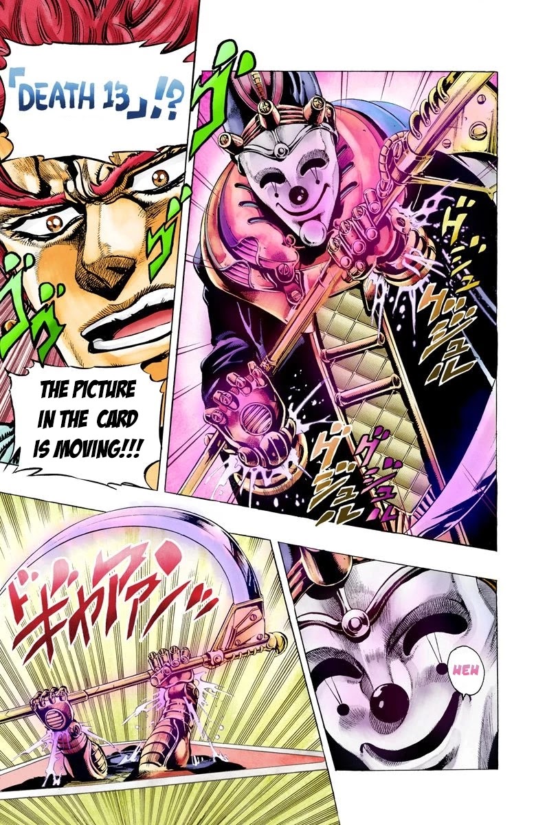 JoJo's Bizarre Adventure Part 3 - Stardust Crusaders (Official Colored) Chapter 55 page 5 - Chapter 55: Death 13 Part 1