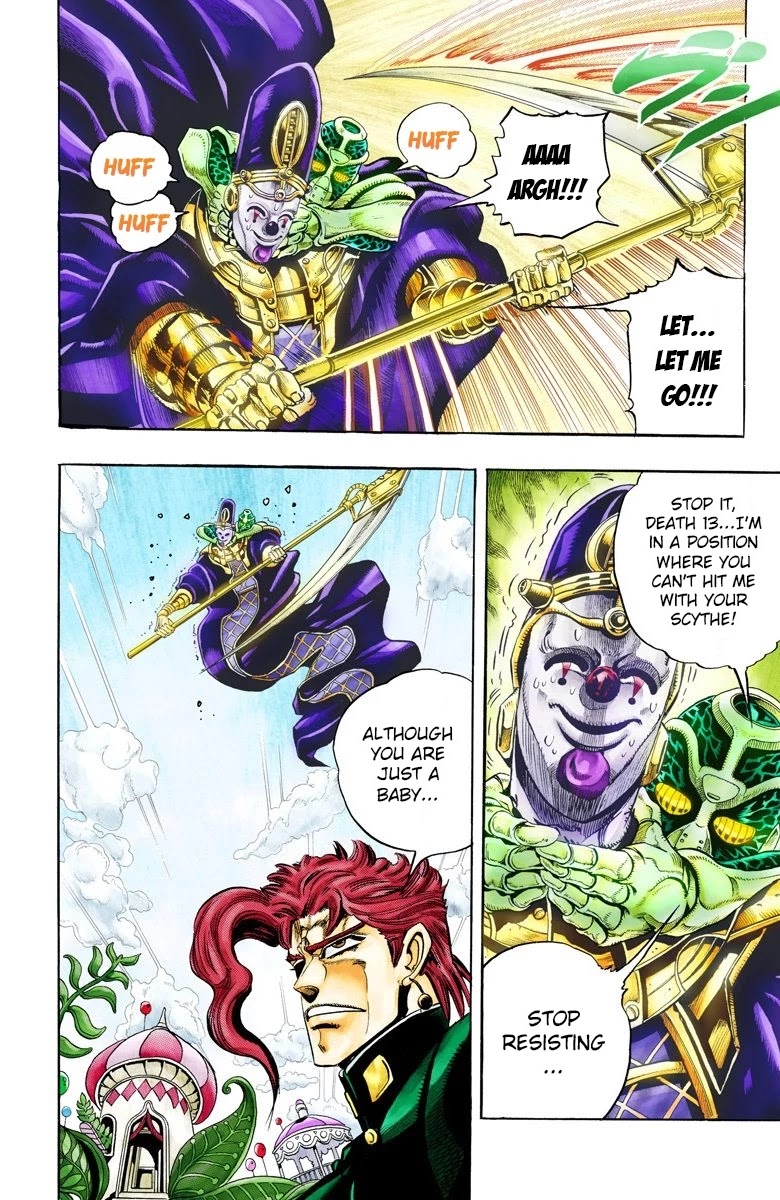 JoJo's Bizarre Adventure Part 3 - Stardust Crusaders (Official Colored) Chapter 60 page 3 - Chapter 60: Death 13 Part 6