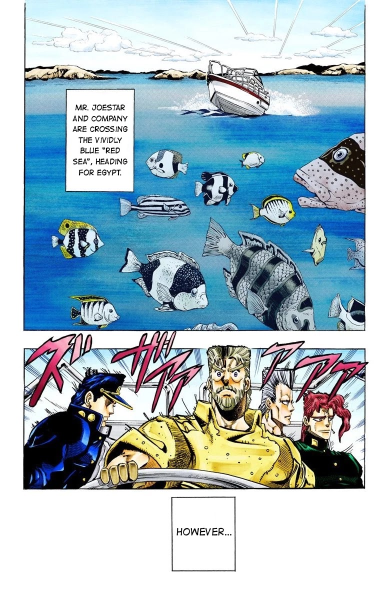 JoJo's Bizarre Adventure Part 3 - Stardust Crusaders (Official Colored) Chapter 61 page 2 - Chapter 61: Judgement Part 1