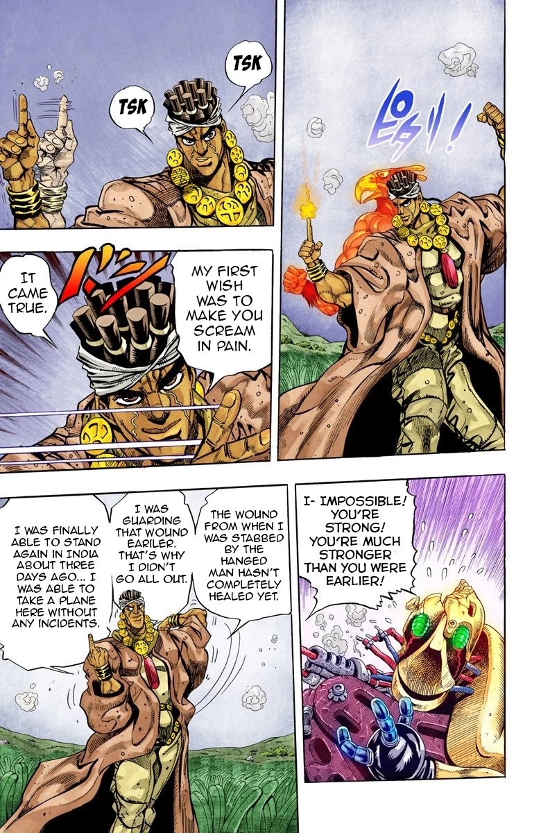 JoJo's Bizarre Adventure Part 3 - Stardust Crusaders (Official Colored) Chapter 65 page 11 - Chapter 65: Judgement Part 5