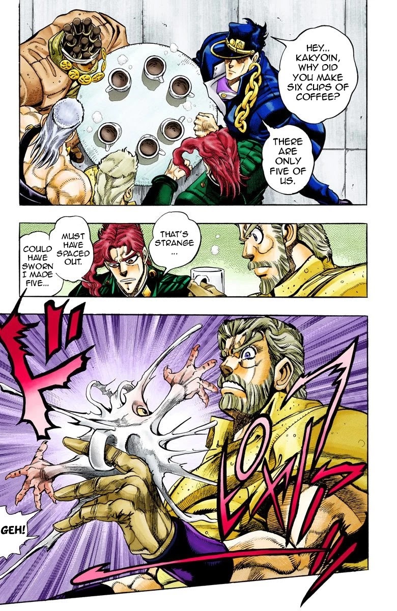 JoJo's Bizarre Adventure Part 3 - Stardust Crusaders (Official Colored) Chapter 66 page 14 - Chapter 66: High Priestess Part 1