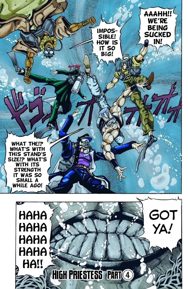 JoJo's Bizarre Adventure Part 3 - Stardust Crusaders (Official Colored) Chapter 69 page 2 - Chapter 69: High Priestess Part 4
