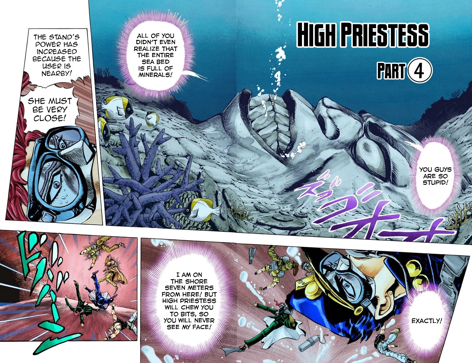 JoJo's Bizarre Adventure Part 3 - Stardust Crusaders (Official Colored) Chapter 69 page 3 - Chapter 69: High Priestess Part 4