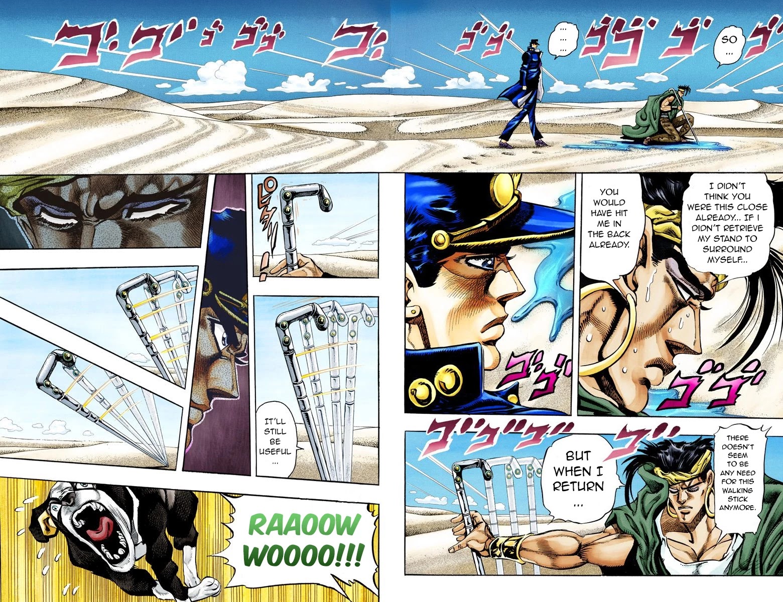 JoJo's Bizarre Adventure Part 3 - Stardust Crusaders (Official Colored) Chapter 75 page 5 - Chapter 75: 'The Fool' Iggy and 'Geb' N'doul Part 6