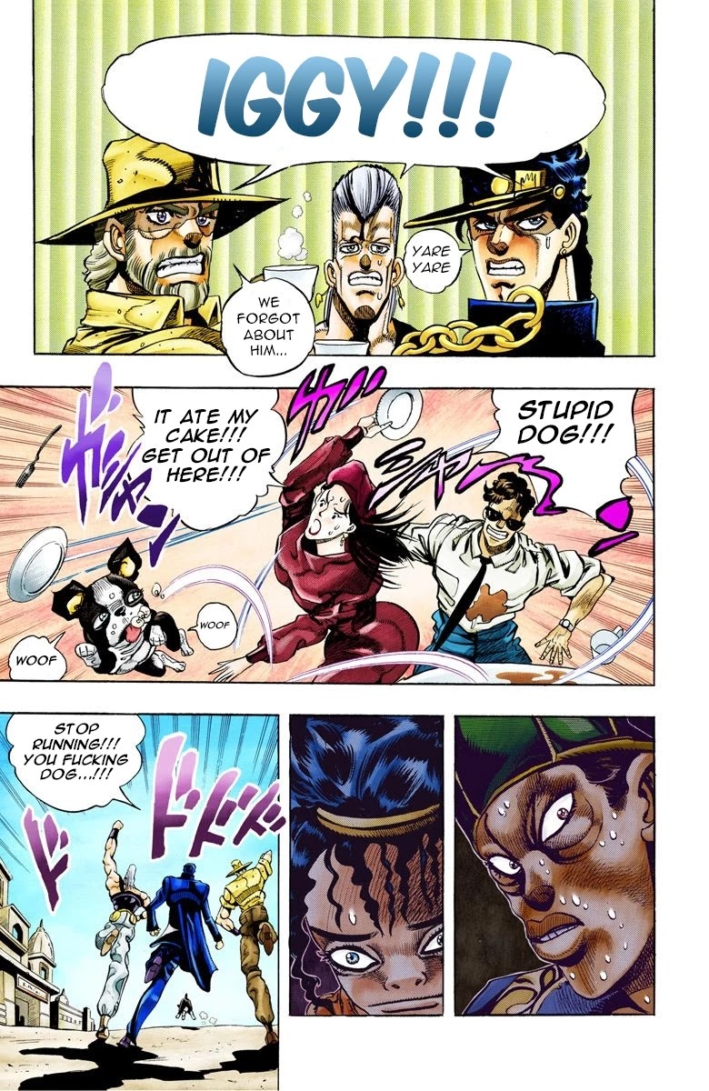 JoJo's Bizarre Adventure Part 3 - Stardust Crusaders (Official Colored) Chapter 77 page 15 - Chapter 77: Khnum Oingo and Thoth Boingo Part 2