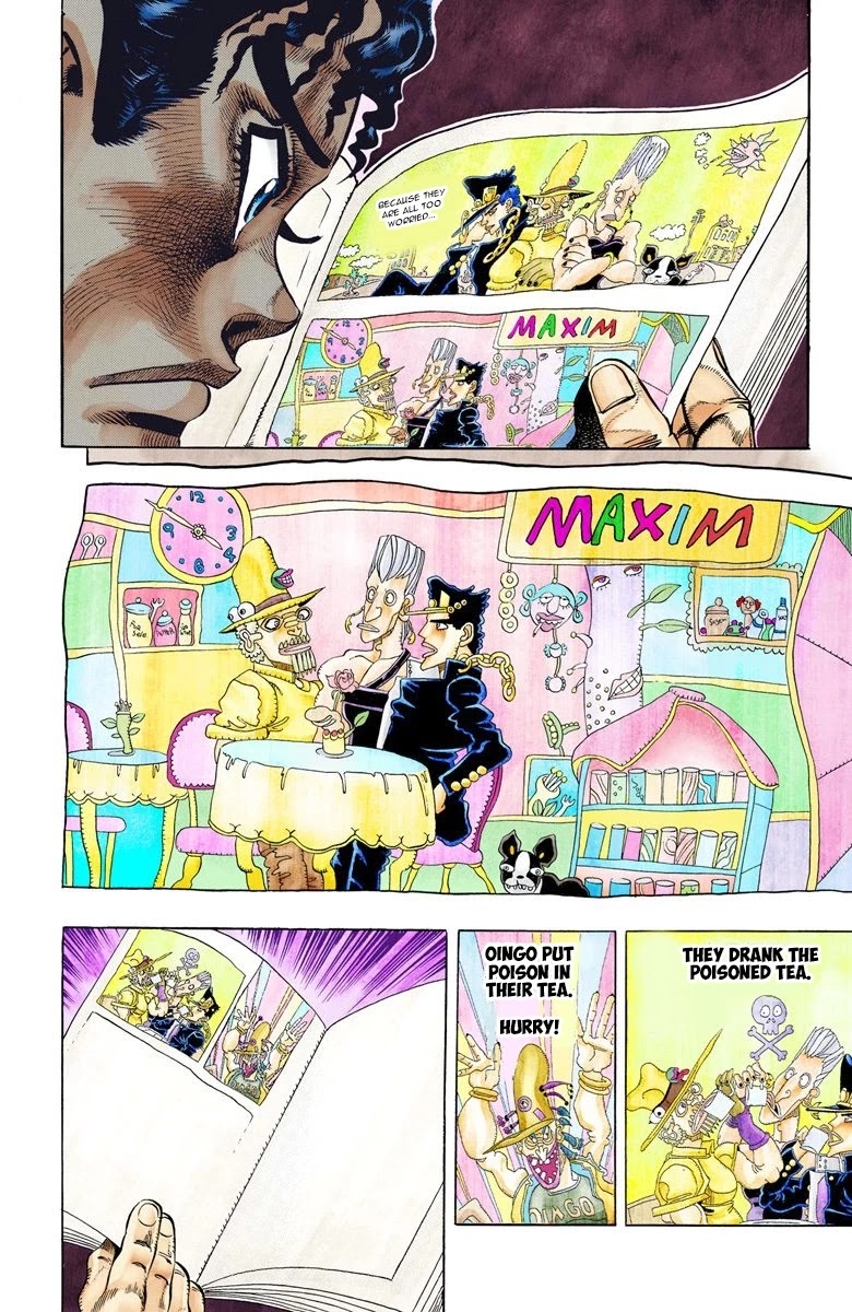 JoJo's Bizarre Adventure Part 3 - Stardust Crusaders (Official Colored) Chapter 77 page 4 - Chapter 77: Khnum Oingo and Thoth Boingo Part 2