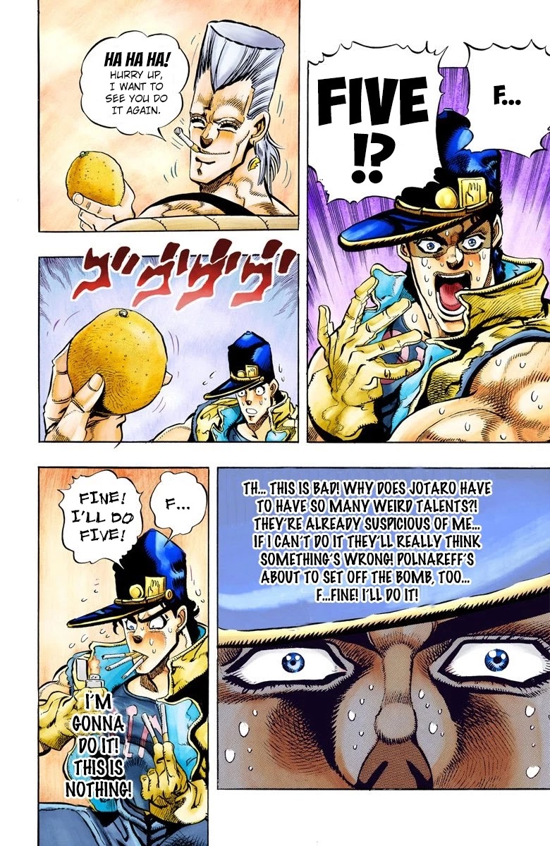 JoJo's Bizarre Adventure Part 3 - Stardust Crusaders (Official Colored) Chapter 78 page 16 - Chapter 78: Khnum Oingo and Thoth Boingo Part 3