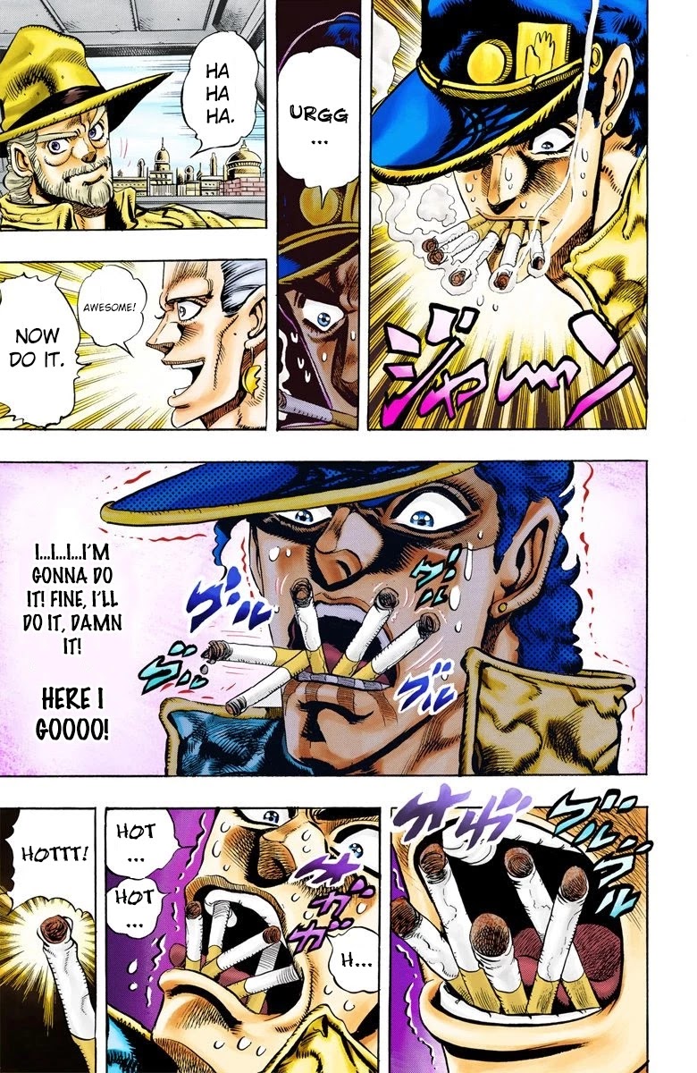 JoJo's Bizarre Adventure Part 3 - Stardust Crusaders (Official Colored) Chapter 78 page 17 - Chapter 78: Khnum Oingo and Thoth Boingo Part 3