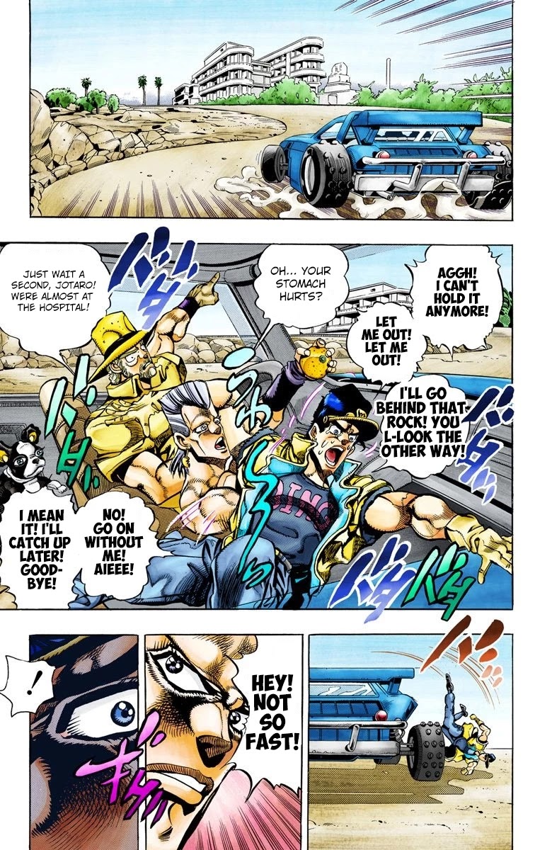 JoJo's Bizarre Adventure Part 3 - Stardust Crusaders (Official Colored) Chapter 79 page 9 - Chapter 79: Khnum Oingo and Thoth Boingo Part 4