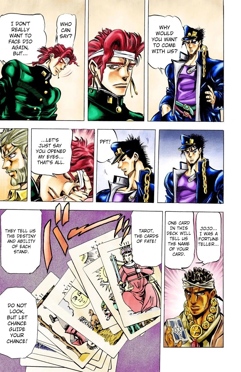 JoJo's Bizarre Adventure Part 3 - Stardust Crusaders (Official Colored) Chapter 8 page 19 - Chapter 8: The Power of a 'Stand'