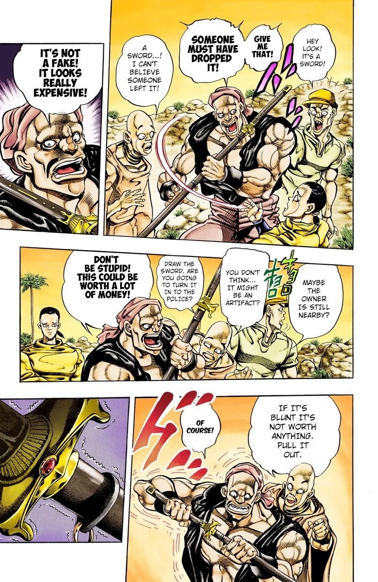 JoJo's Bizarre Adventure Part 3 - Stardust Crusaders (Official Colored) Chapter 80 page 4 - Chapter 80: Anubis Part 1