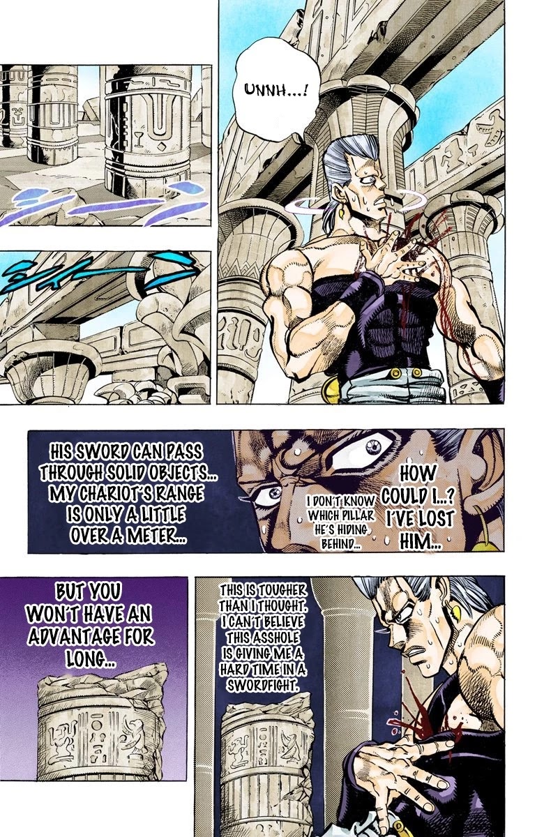JoJo's Bizarre Adventure Part 3 - Stardust Crusaders (Official Colored) Chapter 81 page 14 - Chapter 81: Anubis Part 2