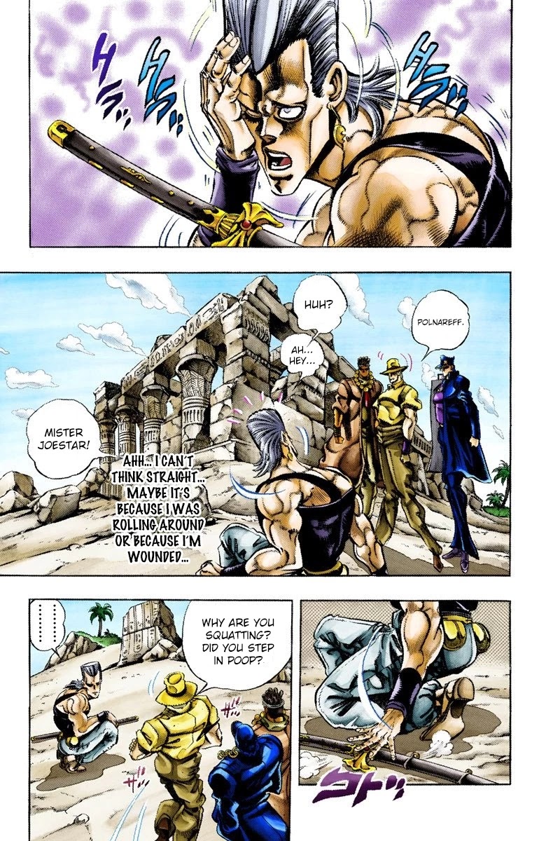 JoJo's Bizarre Adventure Part 3 - Stardust Crusaders (Official Colored) Chapter 82 page 4 - Chapter 82: Anubis Part 3