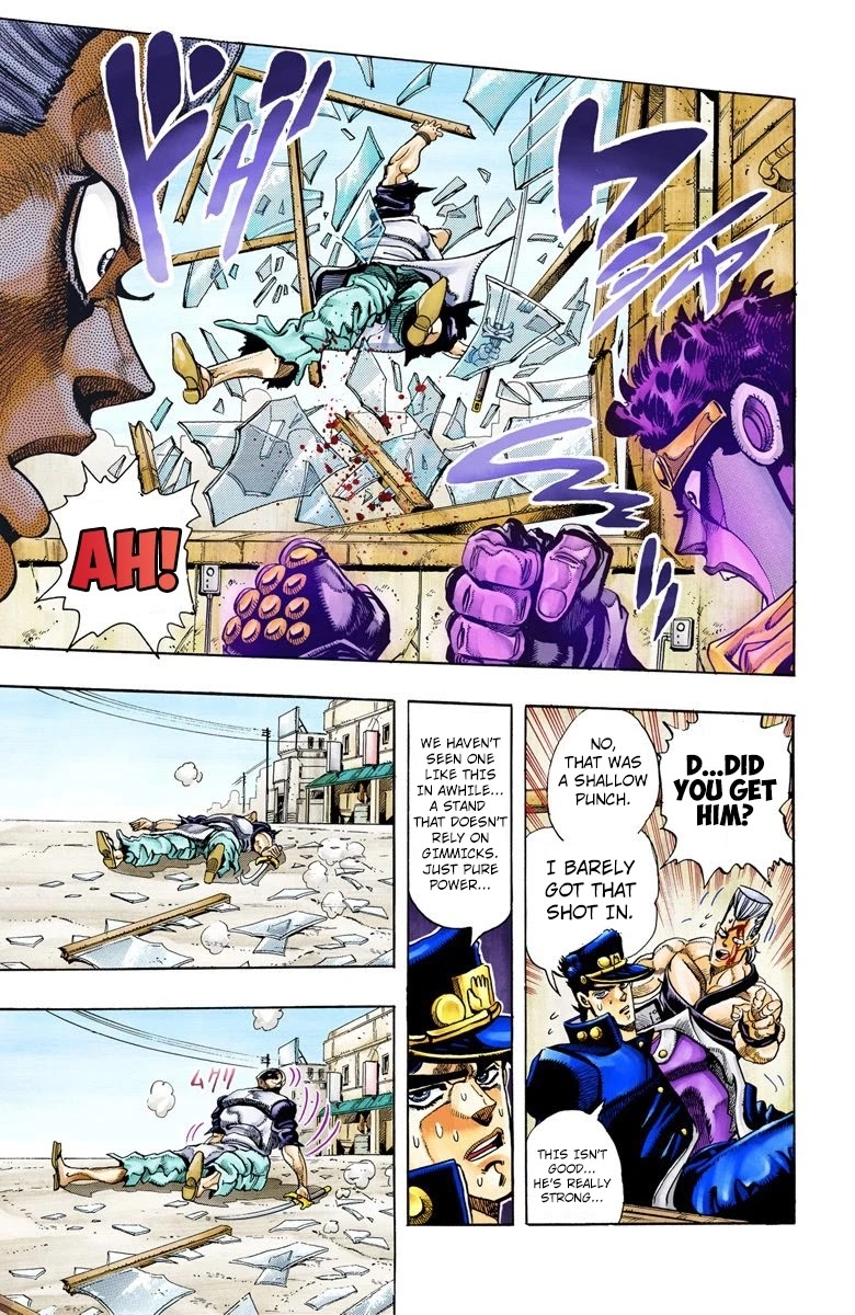 JoJo's Bizarre Adventure Part 3 - Stardust Crusaders (Official Colored) Chapter 83 page 11 - Chapter 83: Anubis Part 4