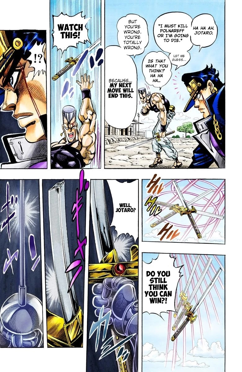 JoJo's Bizarre Adventure Part 3 - Stardust Crusaders (Official Colored) Chapter 84 page 12 - Chapter 84: Anubis Part 5