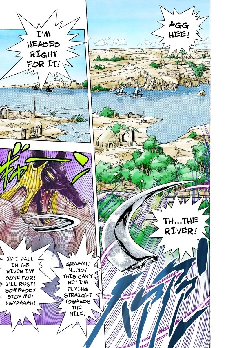 JoJo's Bizarre Adventure Part 3 - Stardust Crusaders (Official Colored) Chapter 85 page 12 - Chapter 85: Anubis Part 6