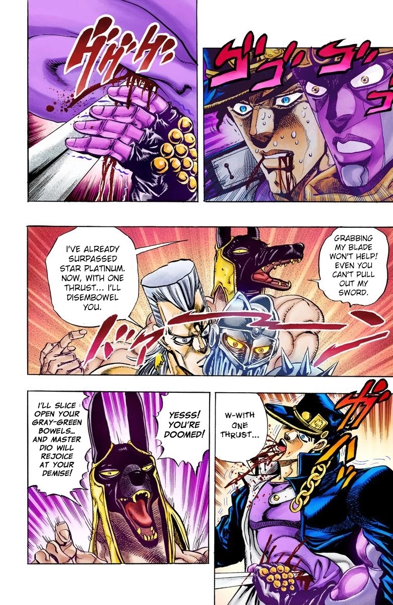 JoJo's Bizarre Adventure Part 3 - Stardust Crusaders (Official Colored) Chapter 85 page 2 - Chapter 85: Anubis Part 6