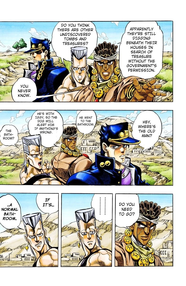 JoJo's Bizarre Adventure Part 3 - Stardust Crusaders (Official Colored) Chapter 86 page 3 - Chapter 86: 'Bast' Mariah Part 1
