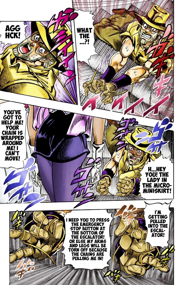 JoJo's Bizarre Adventure Part 3 - Stardust Crusaders (Official Colored) Chapter 87 page 17 - Chapter 87: 'Bast' Mariah Part 2