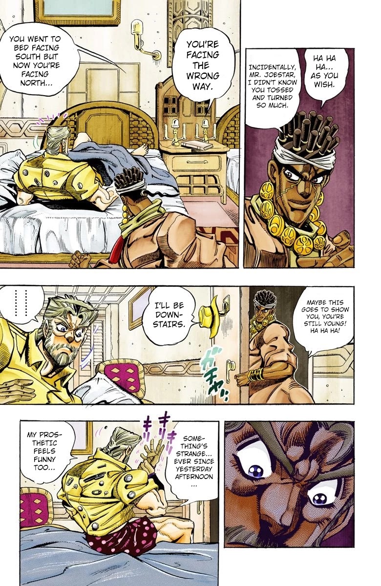 JoJo's Bizarre Adventure Part 3 - Stardust Crusaders (Official Colored) Chapter 87 page 3 - Chapter 87: 'Bast' Mariah Part 2