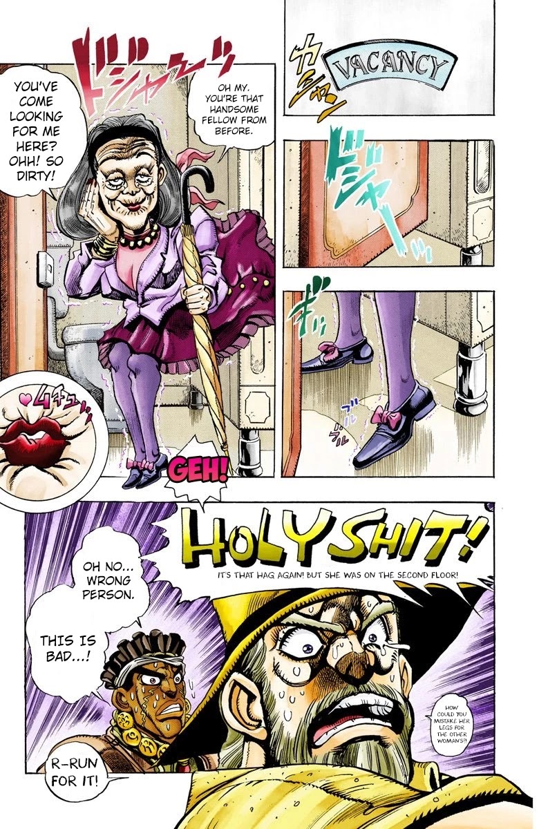 JoJo's Bizarre Adventure Part 3 - Stardust Crusaders (Official Colored) Chapter 88 page 15 - Chapter 88: 'Bast' Mariah Part 3