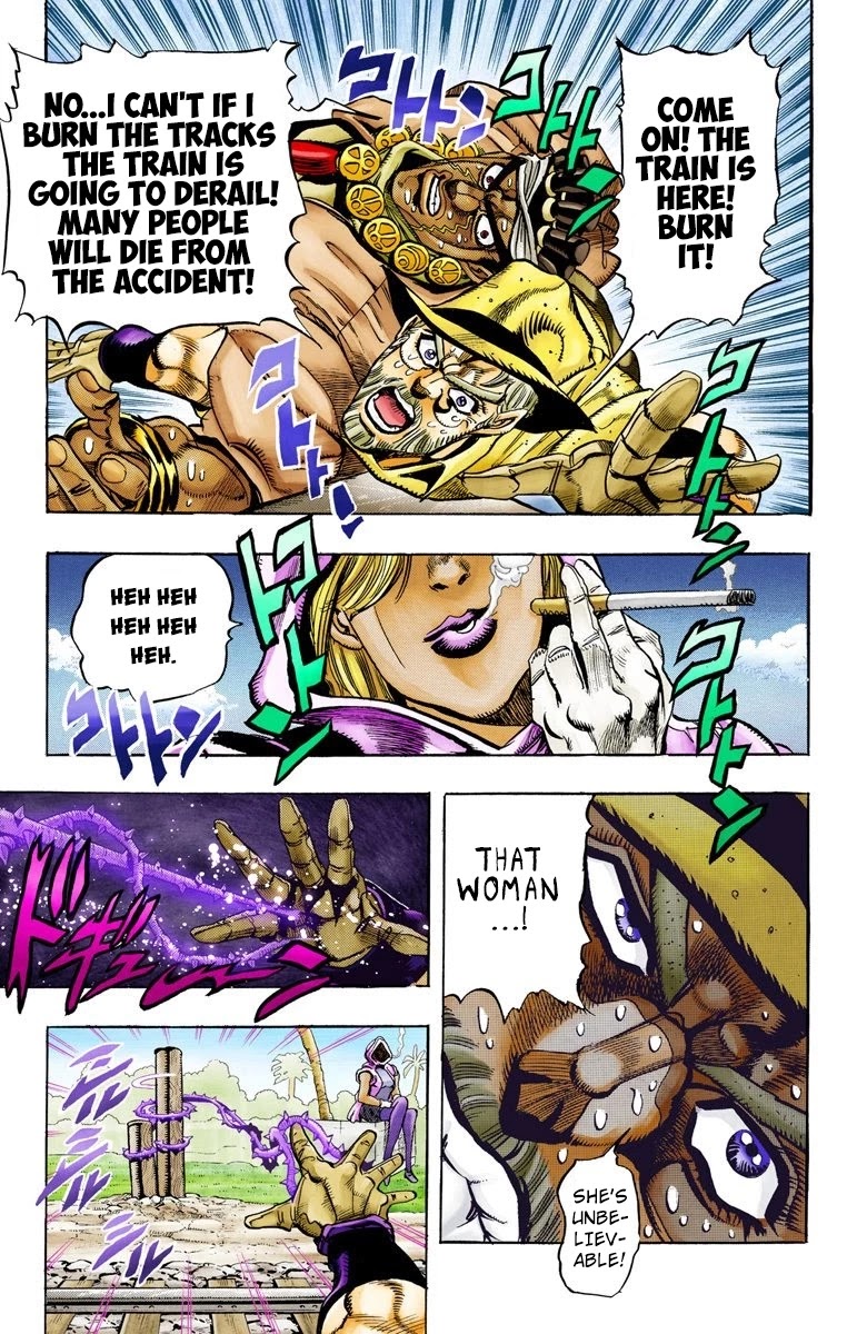 JoJo's Bizarre Adventure Part 3 - Stardust Crusaders (Official Colored) Chapter 89 page 16 - Chapter 89: 'Bast' Mariah Part 4