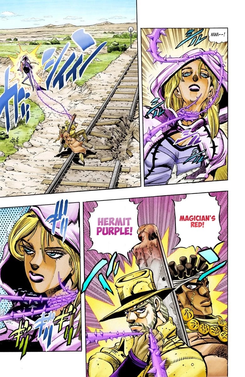 JoJo's Bizarre Adventure Part 3 - Stardust Crusaders (Official Colored) Chapter 90 page 3 - Chapter 90: 'Bast' Mariah Part 5