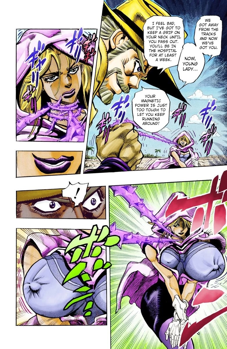 JoJo's Bizarre Adventure Part 3 - Stardust Crusaders (Official Colored) Chapter 90 page 4 - Chapter 90: 'Bast' Mariah Part 5