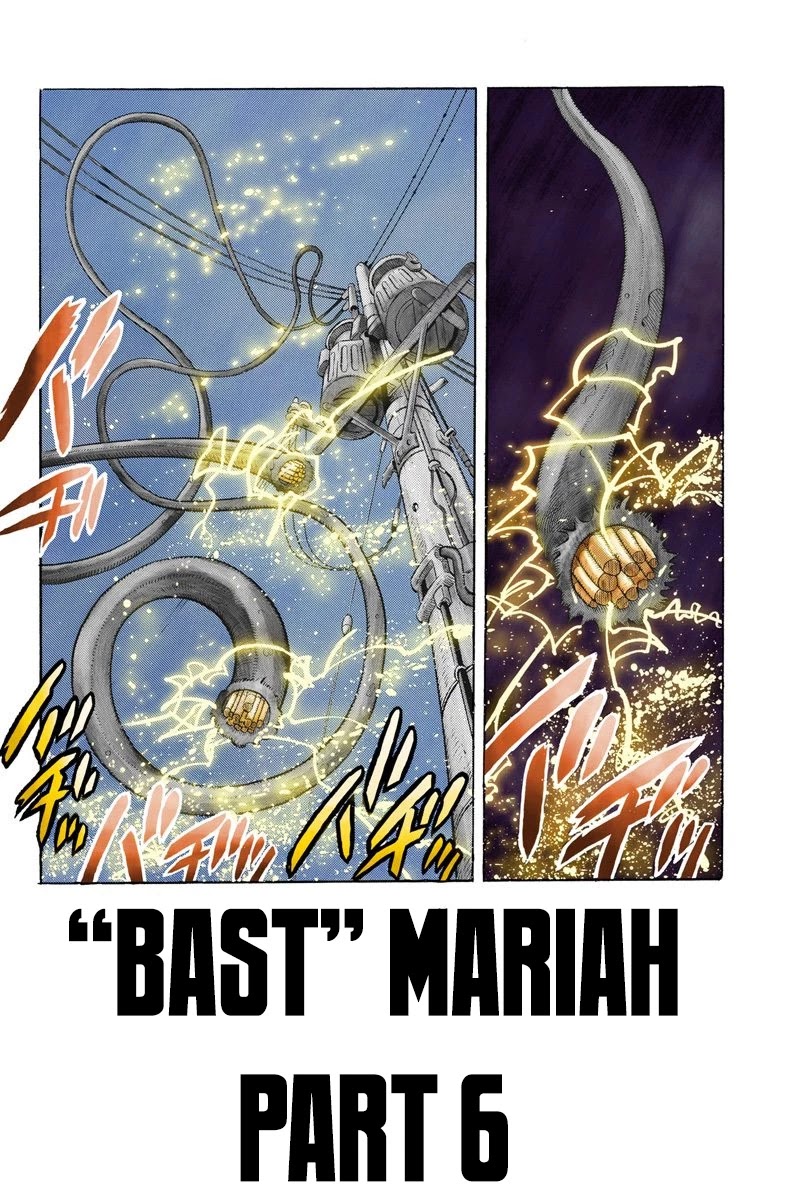 JoJo's Bizarre Adventure Part 3 - Stardust Crusaders (Official Colored) Chapter 91 page 1 - Chapter 91: 'Bast' Mariah Part 6