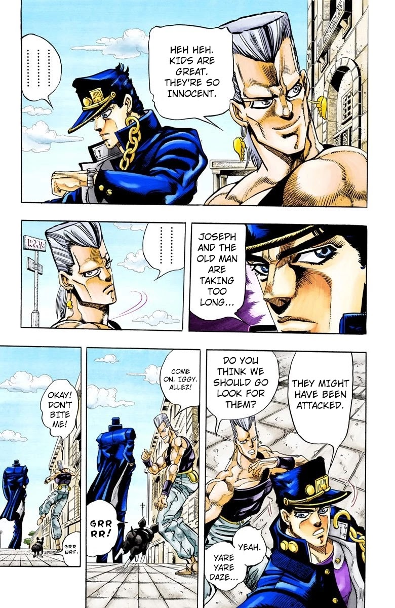 JoJo's Bizarre Adventure Part 3 - Stardust Crusaders (Official Colored) Chapter 91 page 13 - Chapter 91: 'Bast' Mariah Part 6