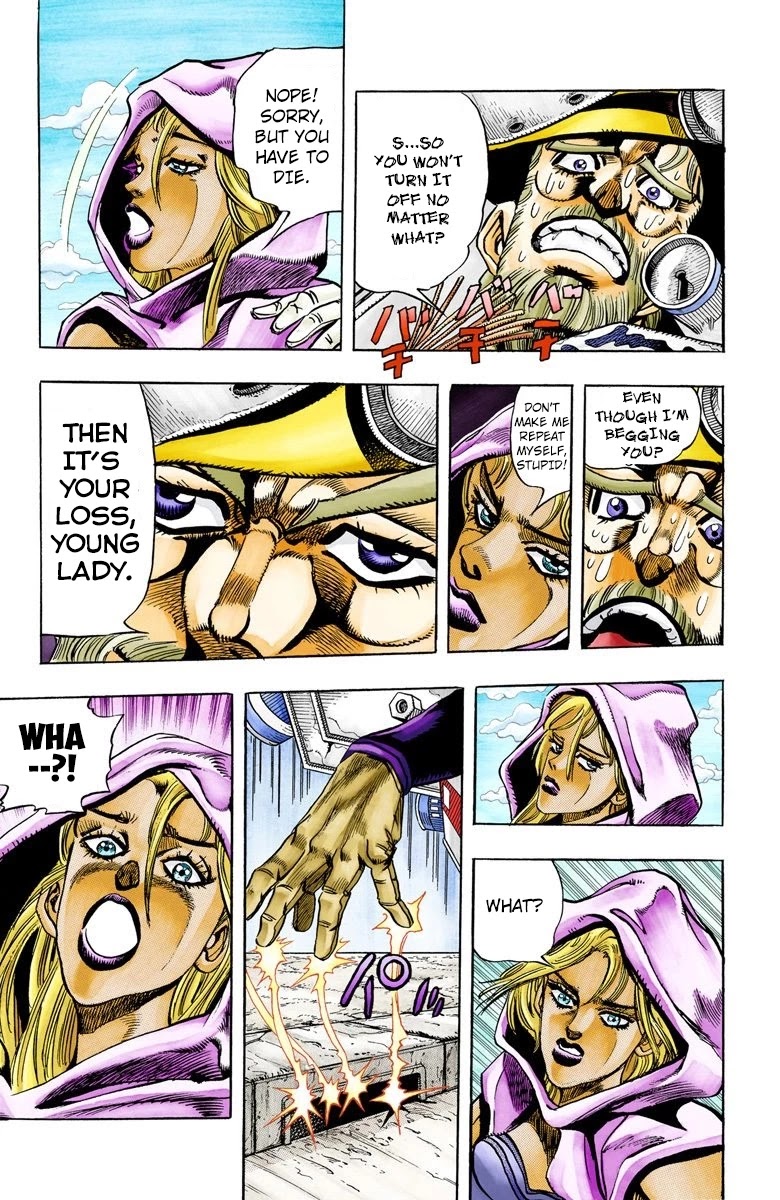 JoJo's Bizarre Adventure Part 3 - Stardust Crusaders (Official Colored) Chapter 91 page 8 - Chapter 91: 'Bast' Mariah Part 6